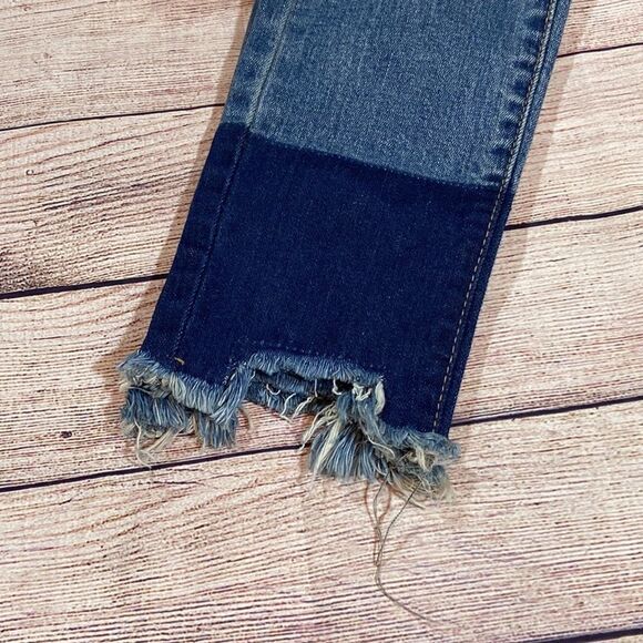 NWT Black Label C’EST TOI Destructed Two-Tone Skinny - Picture 9 of 9